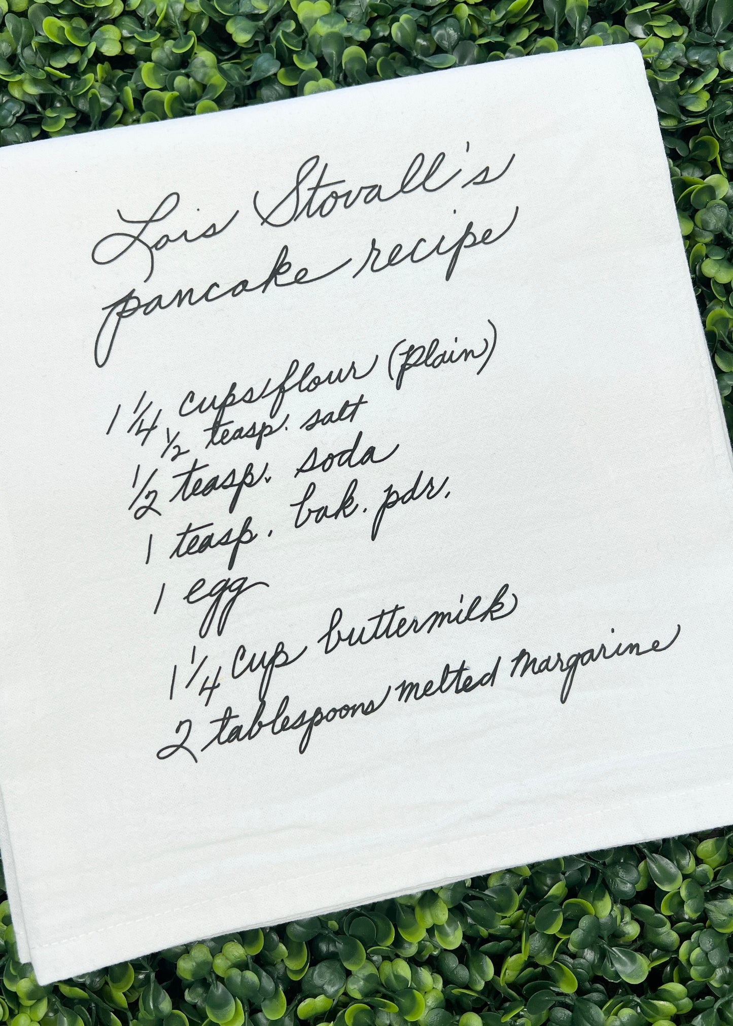 Custom Recipe Tea Towel