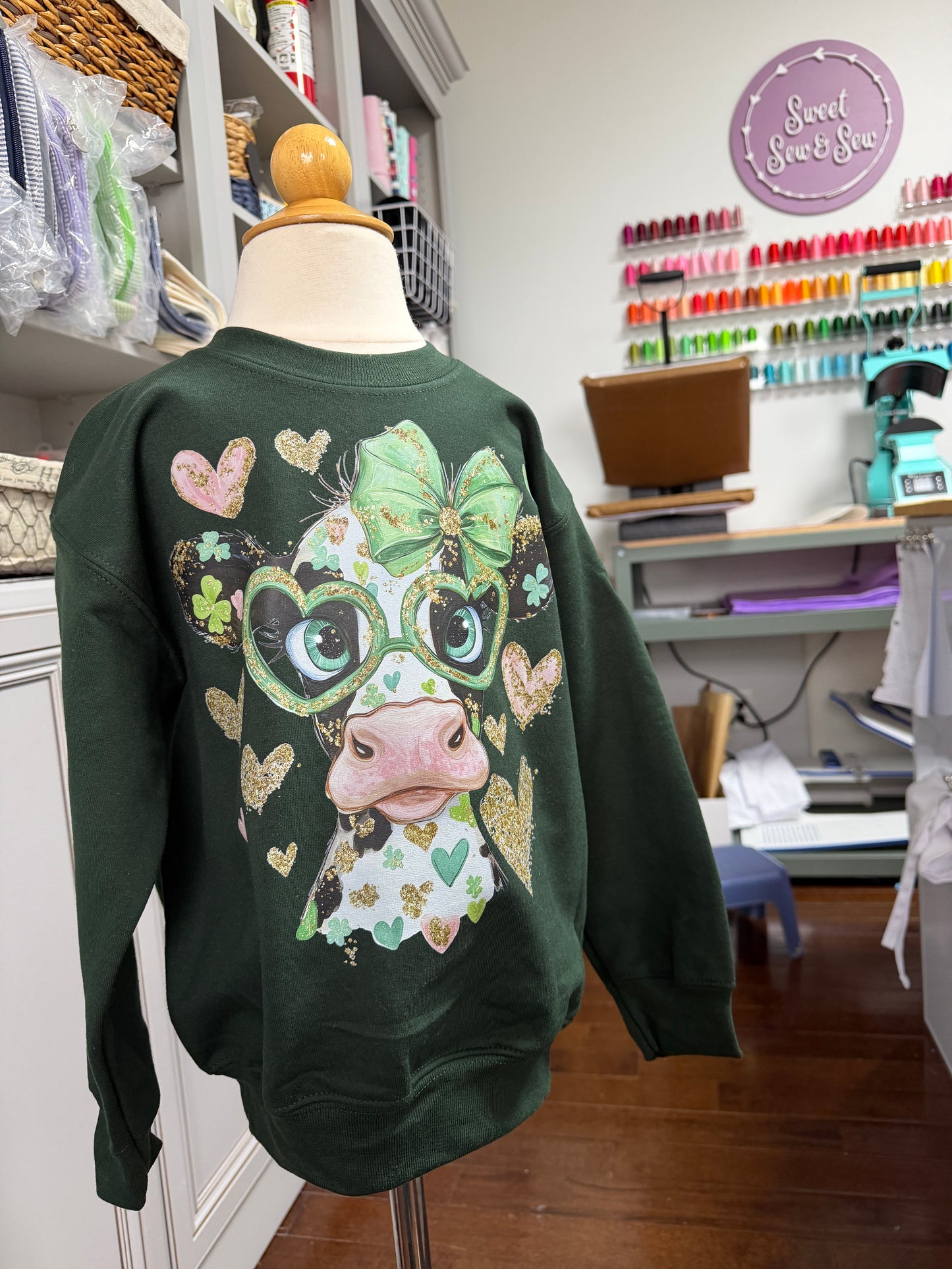 Lucky Love Cow Sweatshirt