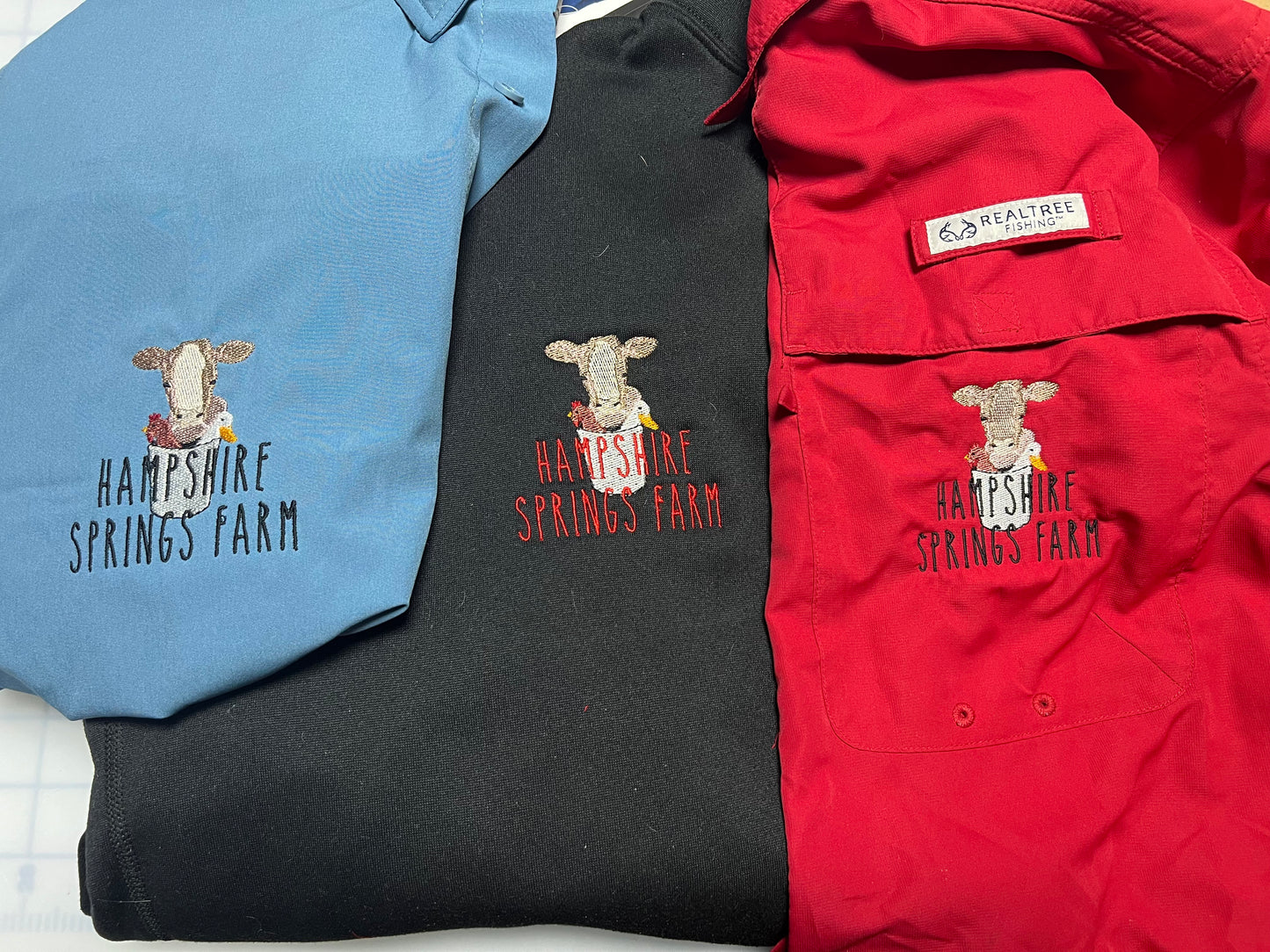 Customer Supplied Item Embroidery or Vinyl Personalization