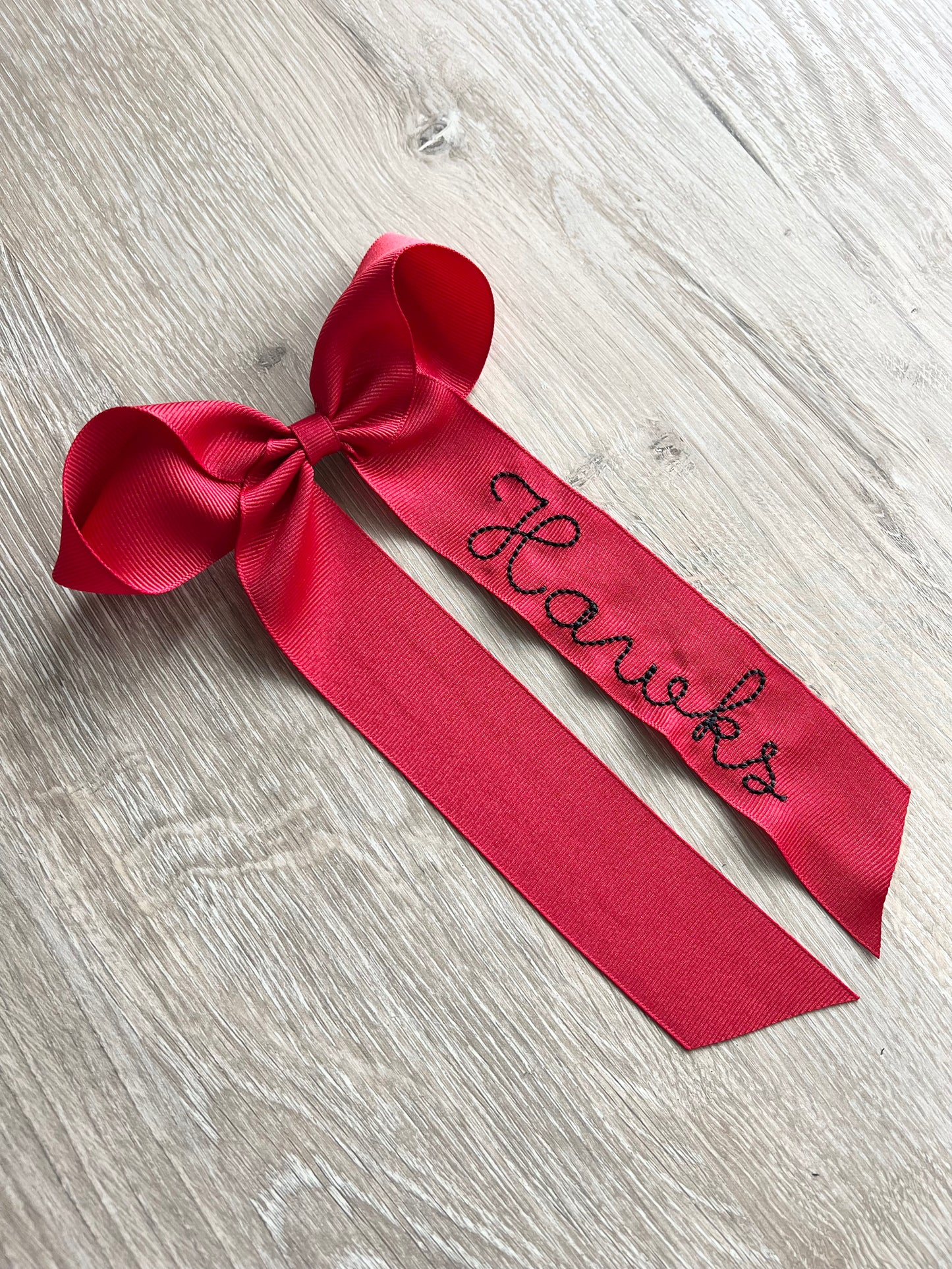 Long and Extra Long Tail School Spirit Hair Bow