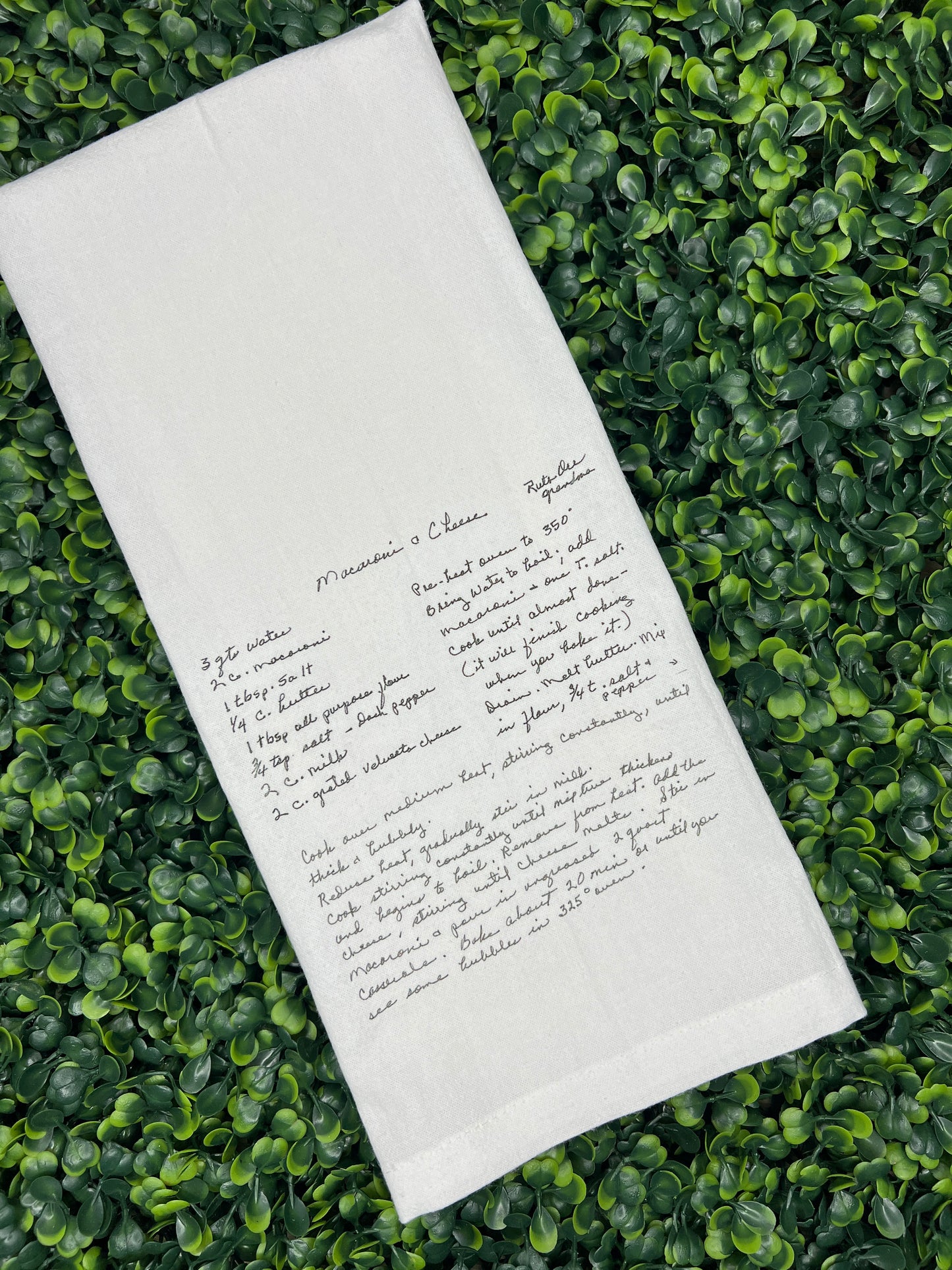 Custom Recipe Tea Towel