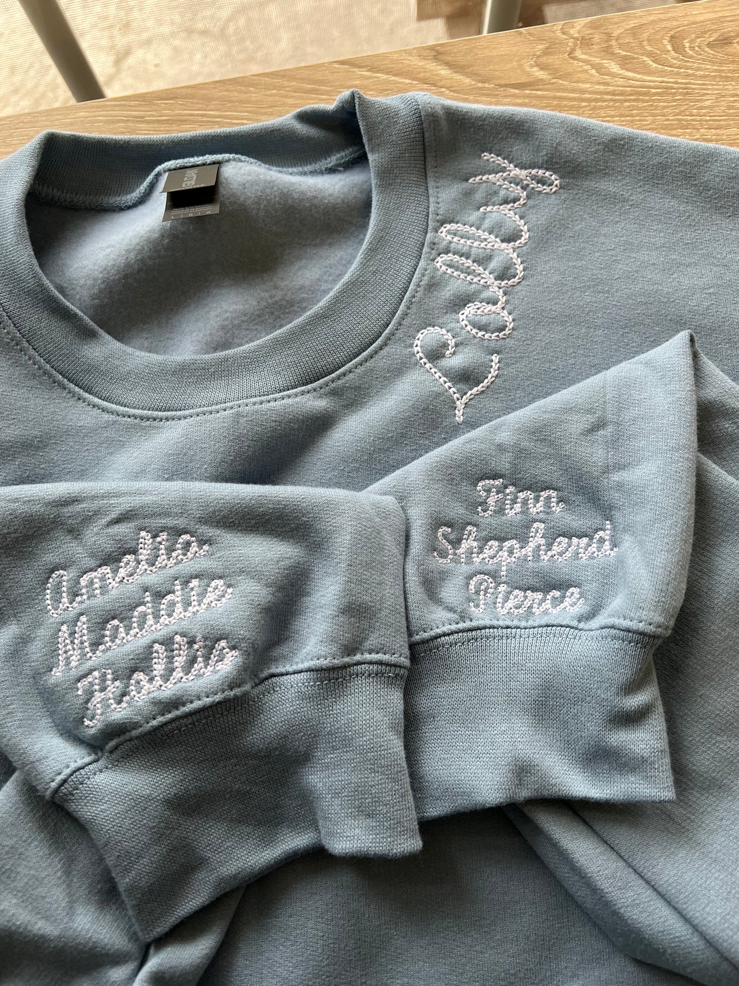 Grandmother Custom Neckline Sweatshirt