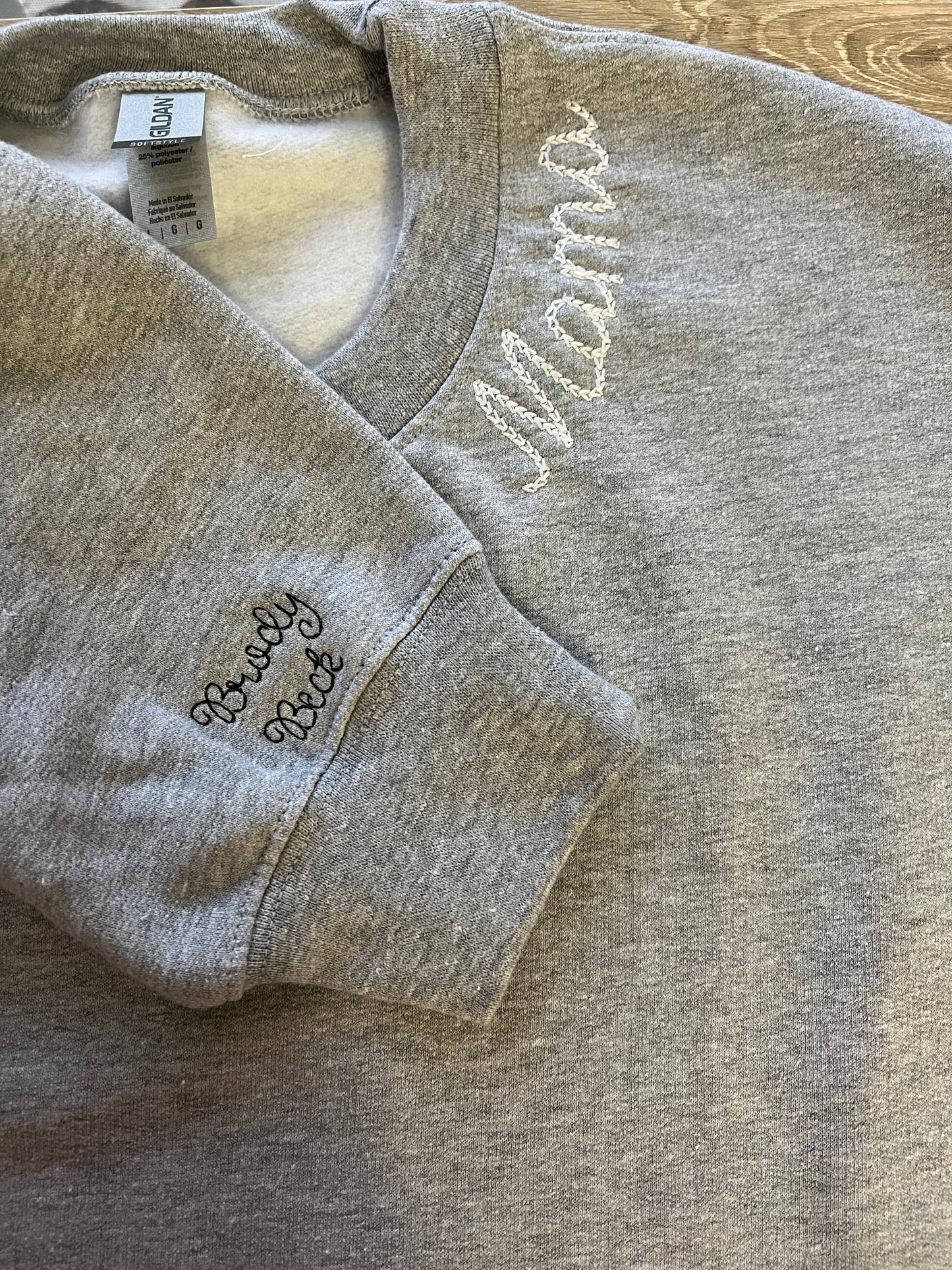 Mama Neckline Sweatshirt