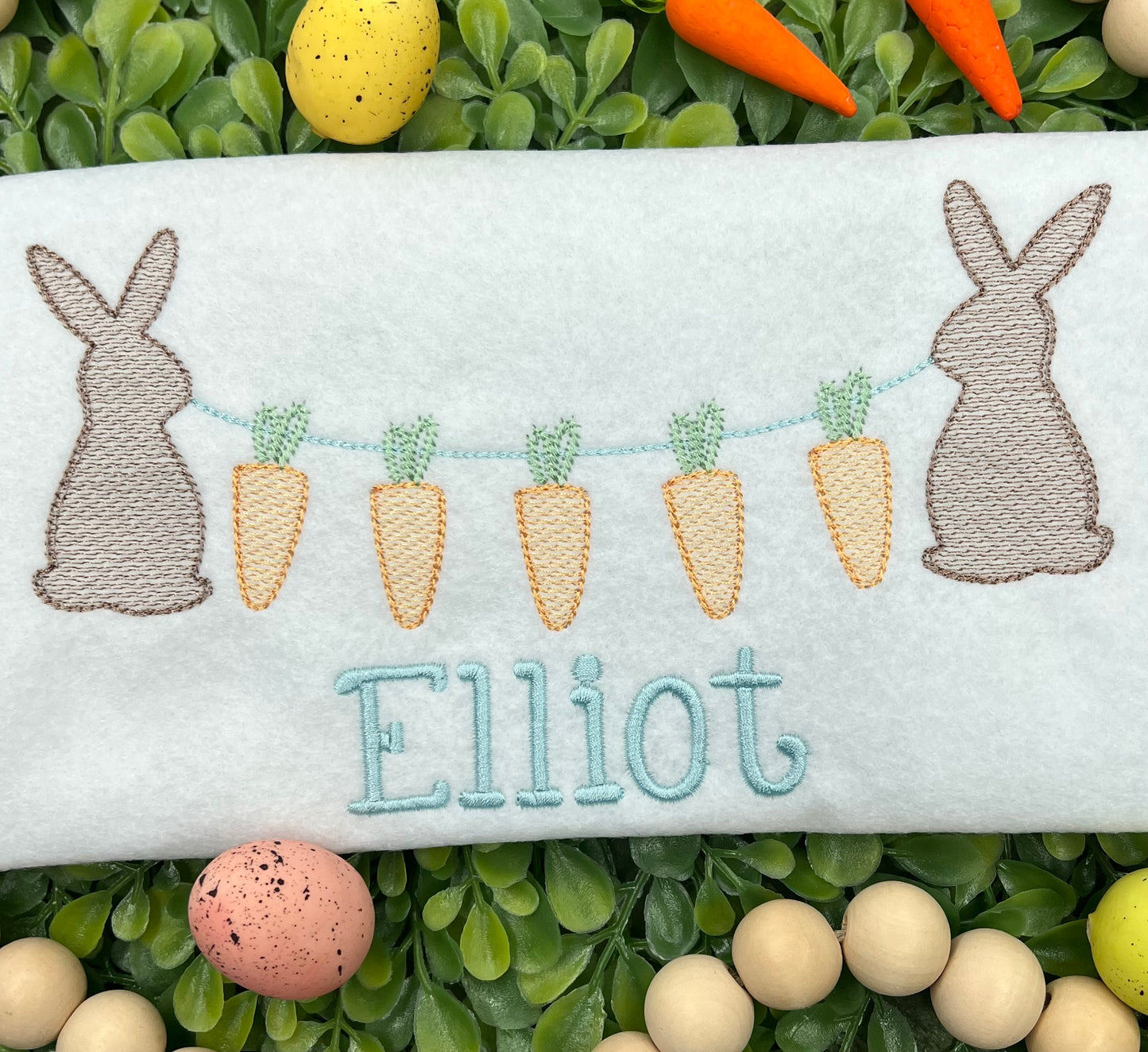 Bunnies with Carrot Bunting Shirt