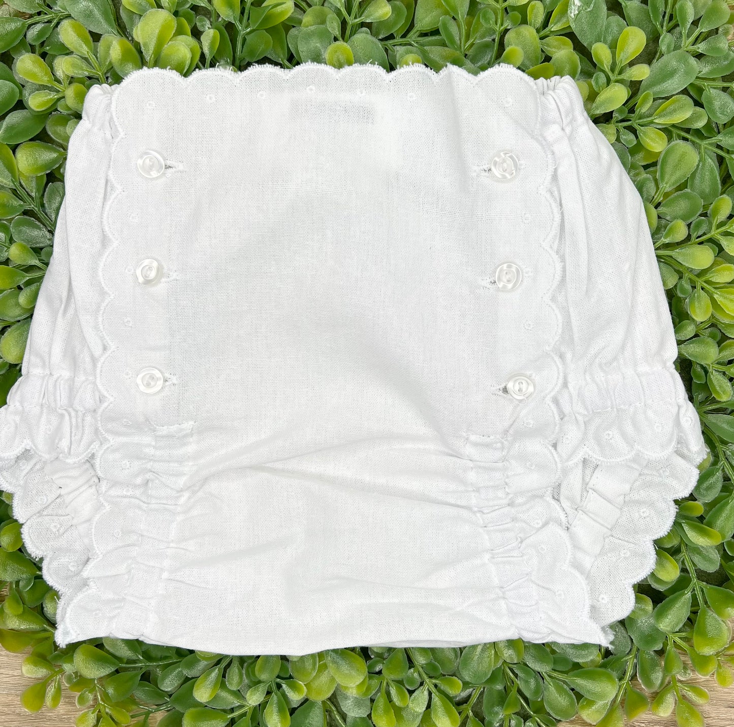 Button Front Scalloped Bloomers