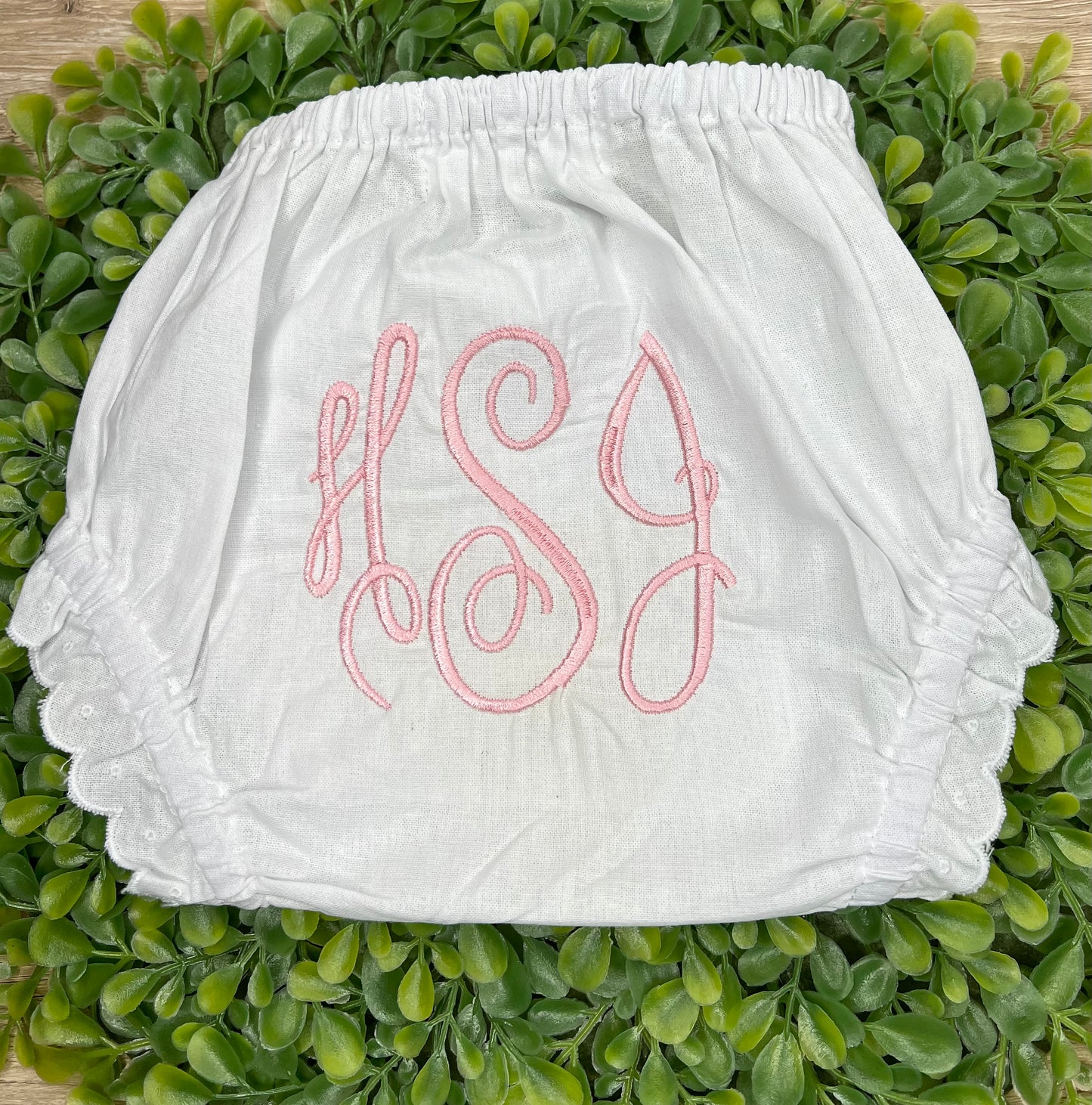 Button Front Scalloped Bloomers