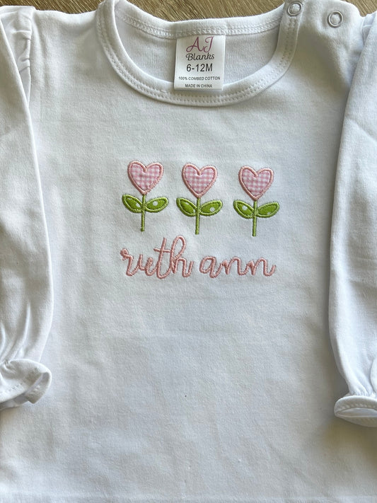 Heart Flower Trio Shirt